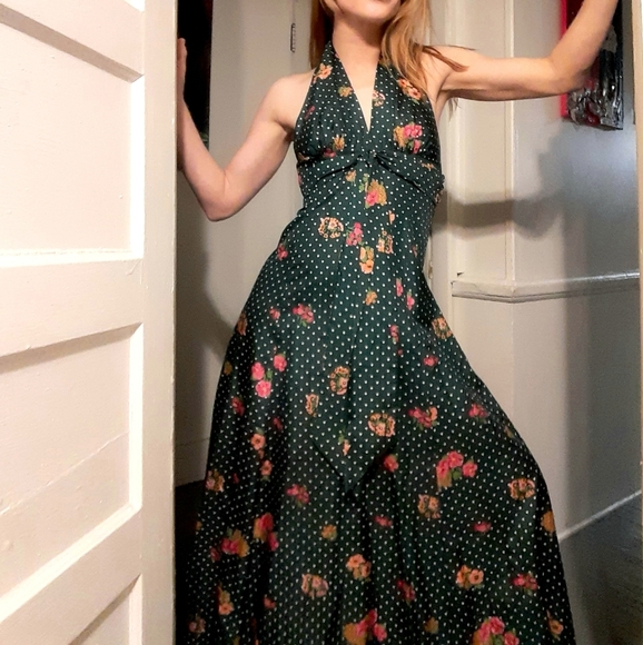 elasticated top maxi dress